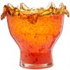 8.75 Inch RNUM-Inch Orange Glass Decorative Fruit Bowl view 1
