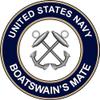 US Navy Boatswain's Mate 11.75" Decal view 1