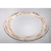12-1/2 Inch Glass Charger Plate with Gold Wavy Leaf Border view 1