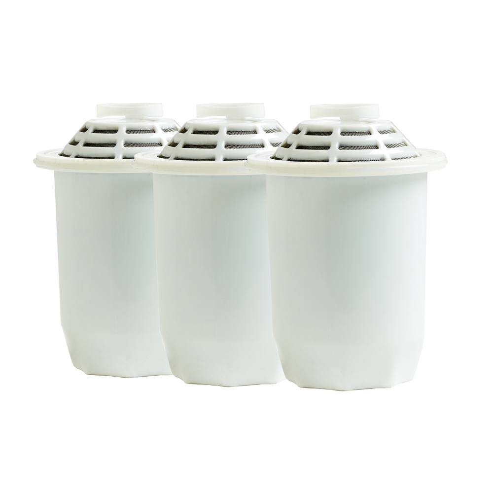 Santevia Water Filter Pitcher Replacement Filters, 3-Pack, Compatible with Santevia Classic Pitchers Only, Alkaline, Adds Back Minerals