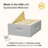 Mann Lake 8-Frame Medium Super Kit, Fully Assembled 6" Super Box with 8 Durable Frames & Beeswax-Coated Plastic Foundation for Honey Storage, Beekeeping and Hive Expansion, Made in USA, Painted view 2
