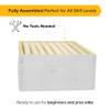 Mann Lake 8-Frame Medium Super Kit, Fully Assembled 6" Super Box with 8 Durable Frames & Beeswax-Coated Plastic Foundation for Honey Storage, Beekeeping and Hive Expansion, Made in USA, Painted view 3