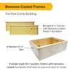 Mann Lake 8-Frame Medium Super Kit, Fully Assembled 6" Super Box with 8 Durable Frames & Beeswax-Coated Plastic Foundation for Honey Storage, Beekeeping and Hive Expansion, Made in USA, Painted view 4