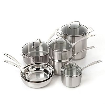 Cuisinart CLCS-11 11-Piece Stainless Steel Cookware Set
