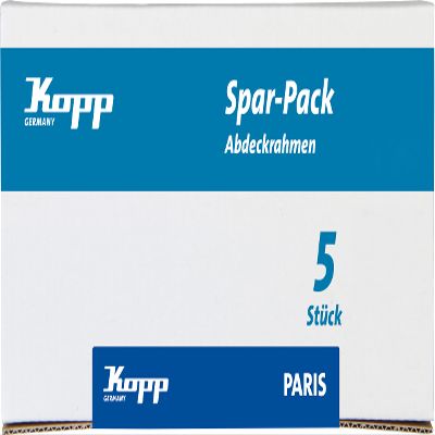 Kopp 402526016 2-Way Frame Paris, Rosewood Brown, Pack of 5