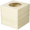 Artemio 14001159 Wooden Tissue Box Square-14cmx 13cmx 13Cm view 1