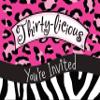 Creative Converting Thirty-Licious 8 Count 30th Birthday Party Invitations view 1