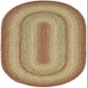 SAFAVIEH Washable Rug Outdoor Braided Collection - 9' x 12' Oval, Rust & Multi, Handmade & Reversible, Non-Shedding & Easy to Clean, Ideal for Patio, Backyard, Mudroom (BRD303A) view 1