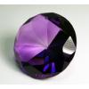 Diamond Jewel Paperweight Amethyst Round Cut 100mm view 1