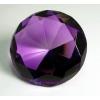 Diamond Jewel Paperweight Amethyst Round Cut 100mm view 2
