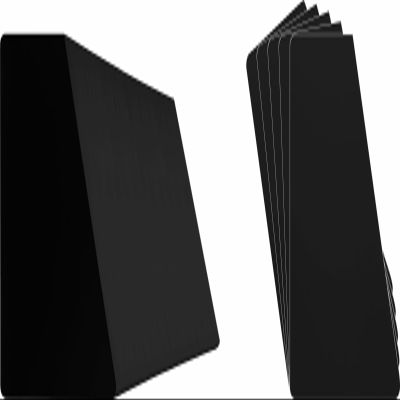 (400) 7" Record Divider Cards - SLOPED - Black, Standard 20mil - 7" x 8 1/2" - #07NS85BK20DI