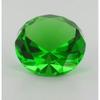 2.25'' Green Glass Crystal Diamond Shaped Paperweight view 2