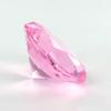 2.25" Pink Color Glass Crystal Diamond Shaped Paperweight view 3