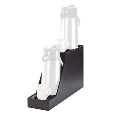Cal-Mil 360-2-96 Dual Airport Display, 15.25" Height, 7.5" Width, 23.5" Length, Midnight Bamboo