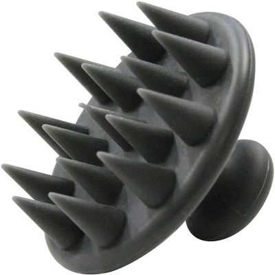 Shimomura 34337 Shampoo Brush, Silicone, Made in Japan, For Women, Men, Hair Cleaning, Scalp, Pores Massage, Men's, Women's, Scalp Brush, Dark Gray