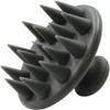 Shimomura 34337 Shampoo Brush, Silicone, Made in Japan, For Women, Men, Hair Cleaning, Scalp, Pores Massage, Men's, Women's, Scalp Brush, Dark Gray view 1