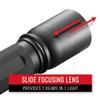 Coast HP7R 300 Lumen Rechargeable LED Flashlight with Slide Focus, Black view 2