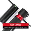 Coast HP7R 300 Lumen Rechargeable LED Flashlight with Slide Focus, Black view 4