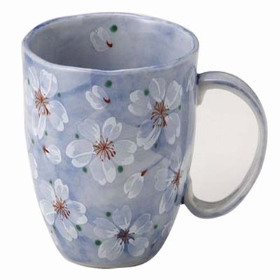 bloom Mino Ware Yayoihana Mug Large (Blue) 15173