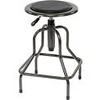 Global Industrial Vinyl Industrial Stool Without Backrest - Pneumatic Height Adjustment Charcoal Gray view 3