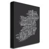 Trademark Fine Art Ireland City Map V Canvas Art by Michael Tompsett, 18 by 24-Inch view 2