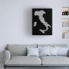 Trademark Fine Art Italy City Map I Canvas Art by Michael Tompsett, 18 by 24-Inch view 3