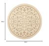 SAFAVIEH Washable Rug Outdoor Courtyard Collection - 7'10" Round, Natural & Brown, Non-Shedding & Easy Cleaning, Ideal for Patio, Backyard, Mudroom (CY2098-3001) view 2