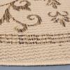 SAFAVIEH Washable Rug Outdoor Courtyard Collection - 7'10" Round, Natural & Brown, Non-Shedding & Easy Cleaning, Ideal for Patio, Backyard, Mudroom (CY2098-3001) view 4