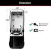 Master Lock Wall Mount Key Lock Box with Push Button for House Keys, Outdoor Safe with Combination Lock, 5 Key Capacity, 5423EC , Black view 4