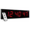 Ivation Oversized Large Digital Wall Clock - Big LED Digital Clock w/Large Display, Shelf or Wall Mount (36 Inch - Red) 6 Brightness Levels | Time Memory | Remote, Mounting Holes & Hardware view 1