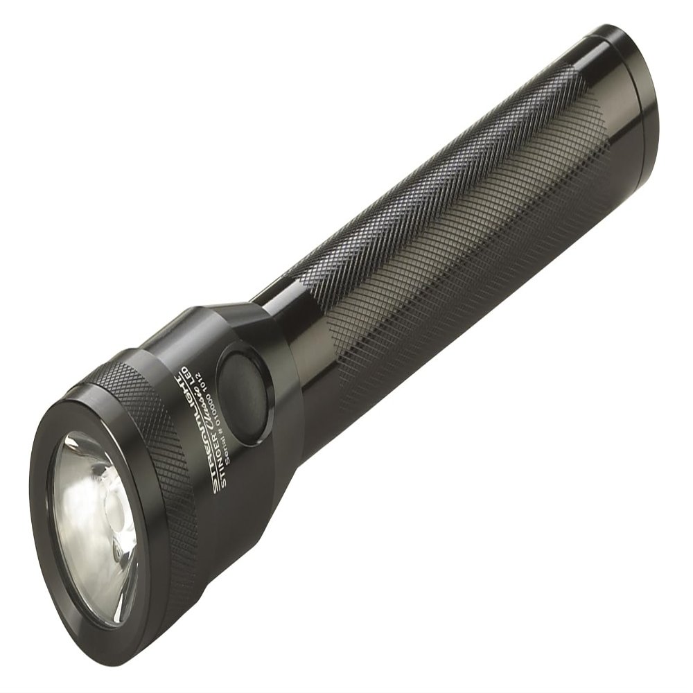 Streamlight 75675 Stinger Classic 500-Lumen Rechargeable LED Flashlight with 12-Volt DC Smart Charger, Black