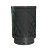 Covington 40-Gal Sawgrass Laser Cut Metal Waste Receptacle with Rain Cap Finish: Black view 1