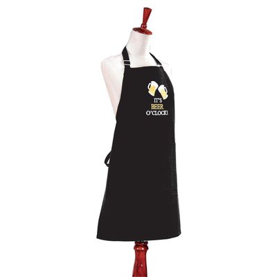 C&F Home 33x27 Adult CANVAS APRON,IT'S BEER O'CLOCK