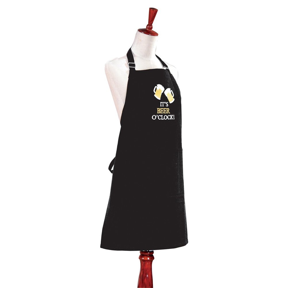 C&F Home 33x27 Adult CANVAS APRON,IT'S BEER O'CLOCK