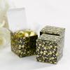 Hortense B. Hewitt Foil Patterned Favor Boxes Wedding Accessories, Black and Gold, Set of 25 view 2