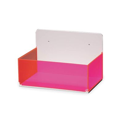 AK - 50081RED - Laboratory Organizer Box: 6 1/8 in Overall Wd, 5 7/8 in Overall Ht, 9 1/8 in Overall Lg, Acrylic