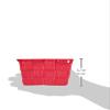 WENKO Adria Square Bathroom Mini-Basket, Polypropylene, Red, 14 x 14 x 9 cm view 4