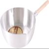 Nakao Aluminum Seisakusho Nakao Snow Flat Pot with Scale 11.8 inches (30 cm) Double Mouth view 1