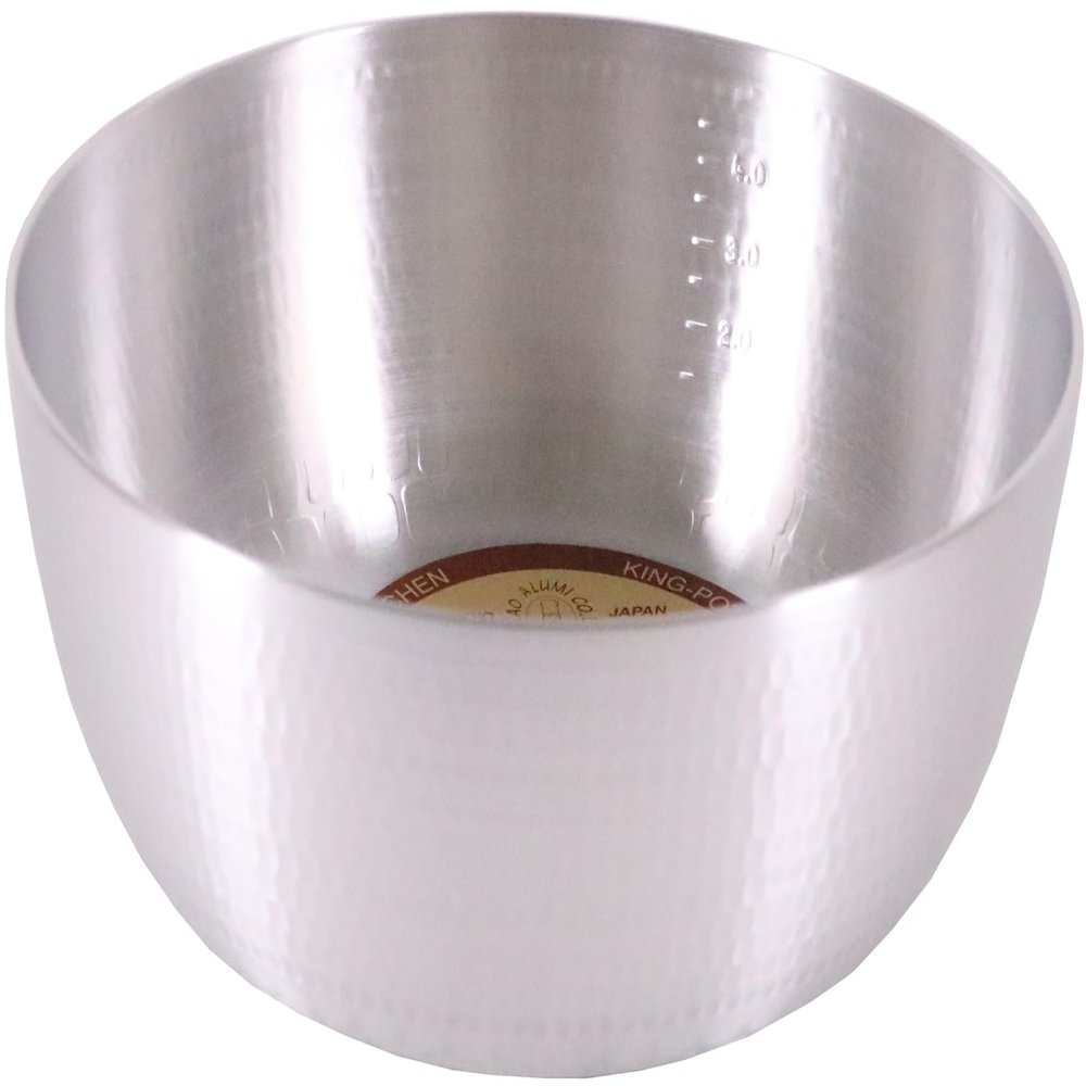 Aluminum Hammered Yatko Pot with Scale 10.6 inches (27 cm)