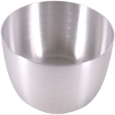 Aluminum Hammered Yatko Pot with Scale 11.2 inches (28.5 cm)