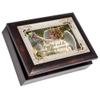 Cottage Garden May God and His Angels Burlwood Jewelry Music Box Plays Amazing Grace view 1