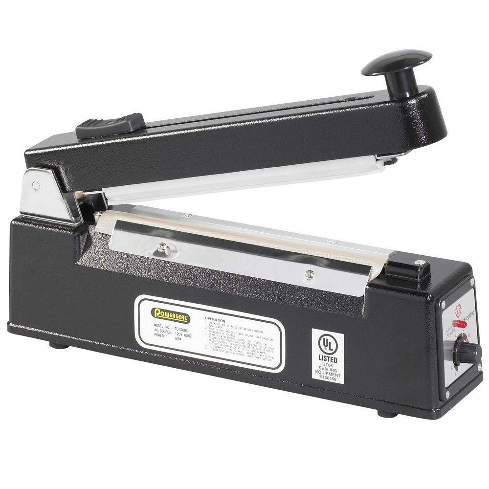 Aviditi 8" Impulse Manual Heat Sealing Bag Machine with Cutter for Closing Plastic Poly Bags and Tubing (1 Machine)