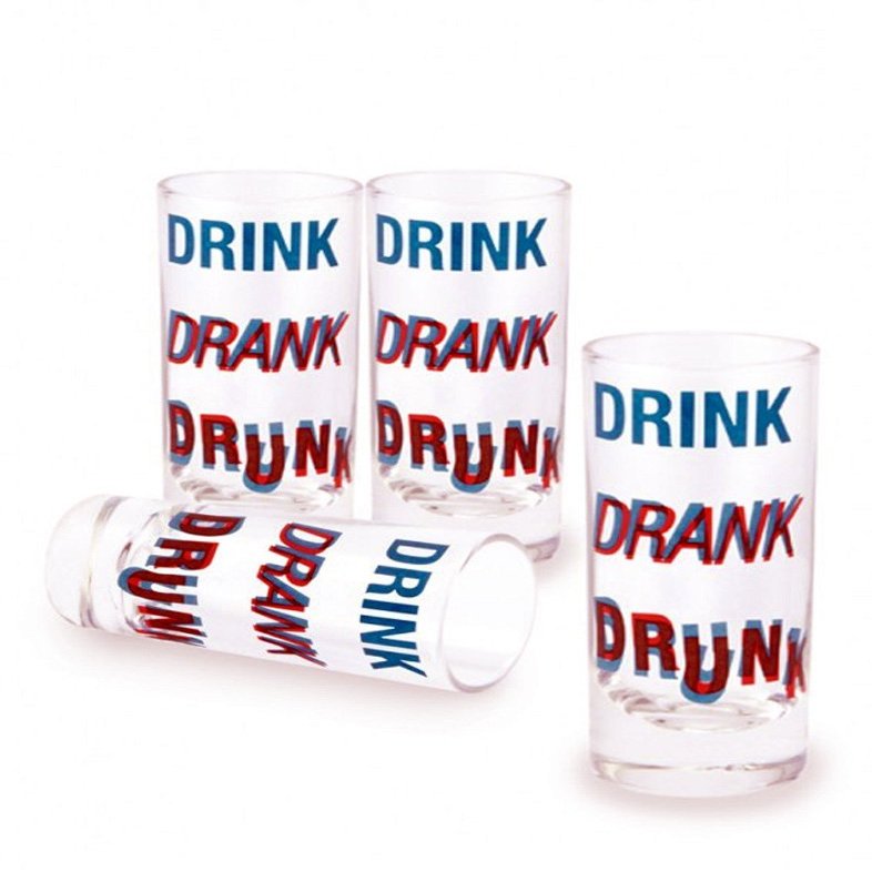 3D Shot Glasses Set of 4