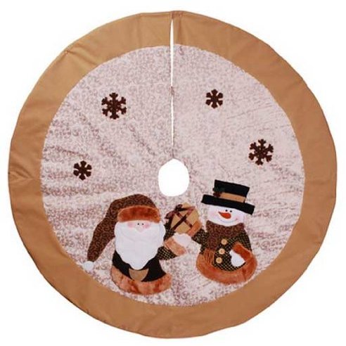 42'' Santa and Snowman Christmas Tree Skirt
