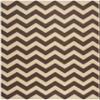 SAFAVIEH Washable Rug Outdoor Courtyard Collection - 6'7" x 9'6", Dark Brown, Non-Shedding & Easy Cleaning, Ideal for Patio, Backyard, Mudroom (CY6244-204) view 3