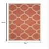 SAFAVIEH Washable Rug Outdoor Courtyard Collection - 6'7" x 9'6", Terracotta, Non-Shedding & Easy Cleaning, Ideal for Patio, Backyard, Mudroom (CY6243-241) view 2