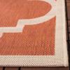 SAFAVIEH Washable Rug Outdoor Courtyard Collection - 6'7" x 9'6", Terracotta, Non-Shedding & Easy Cleaning, Ideal for Patio, Backyard, Mudroom (CY6243-241) view 4