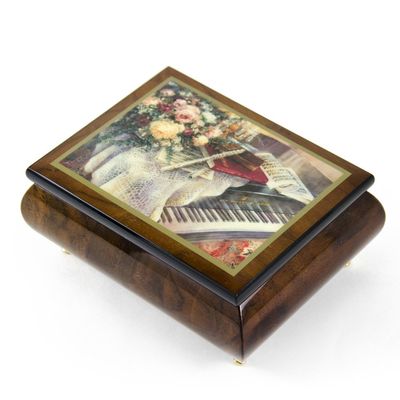 Handcrafted Ercolano Music Box Featuring Harmonic Duet by Lena Liu - Many Songs to Choose - Rock of Ages - Christian Version