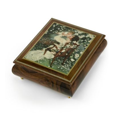 Handcrafted Ercolano Music Box Featuring Mothers Love by Sandra Kuck - Many Songs to Choose - Silent Night, Franz Gruber