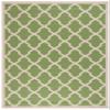 SAFAVIEH Washable Rug Outdoor Courtyard Collection - 6'7" x 9'6", Green & Beige, Non-Shedding & Easy Cleaning, Ideal for Patio, Backyard, Mudroom (CY6903-244) view 3